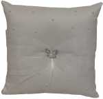 RING PILLOWS W/ BIRD IN MIDDLE (WHITE)